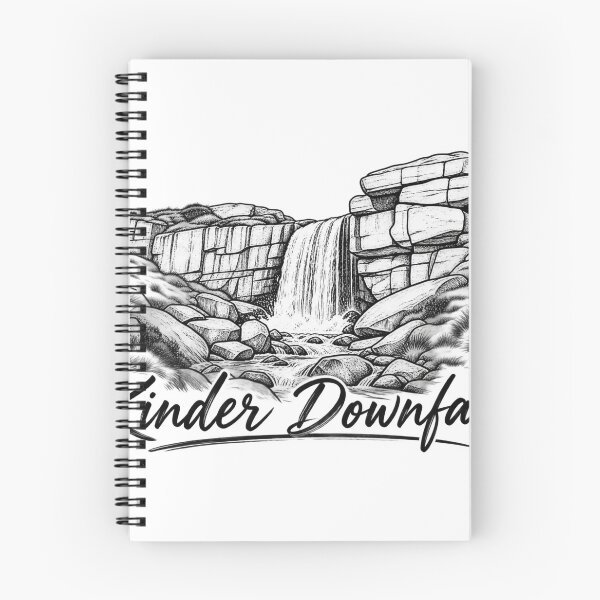 Item preview, Kinder Downfall Peak District – Line Art Illustration designed and sold by Tee Visions.