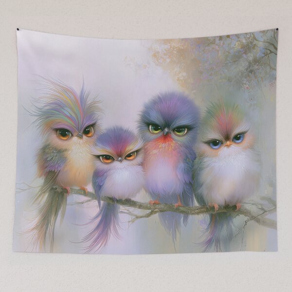 Item preview, Gathering of the Feathered Misfits designed and sold by bloorose.