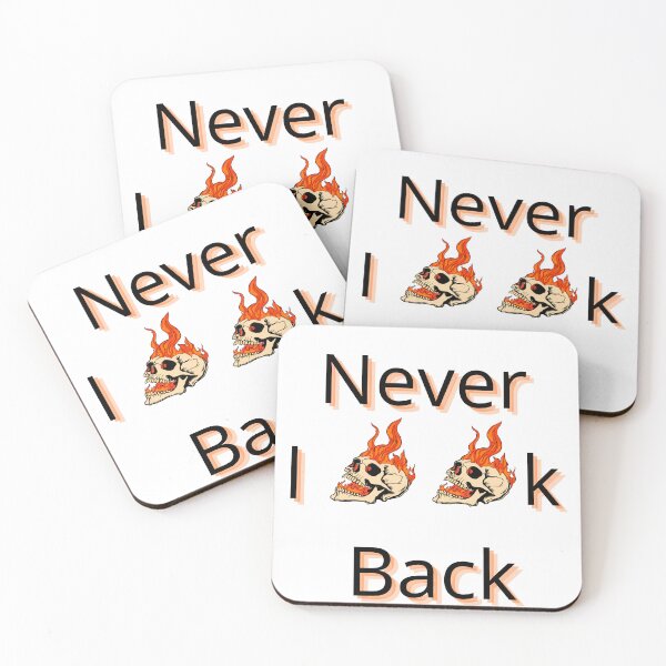 Item preview, Never look back flaming skulls adgy t-shirt and accessories designed and sold by Hager-AboAllil.