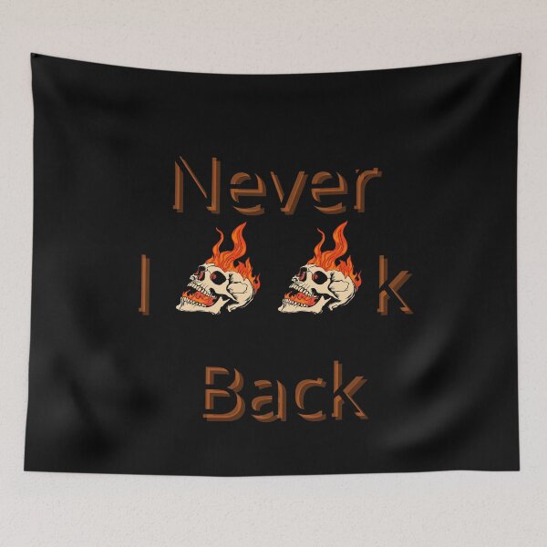 Item preview, Never look back flaming skulls adgy t-shirt and accessories designed and sold by Hager-AboAllil.
