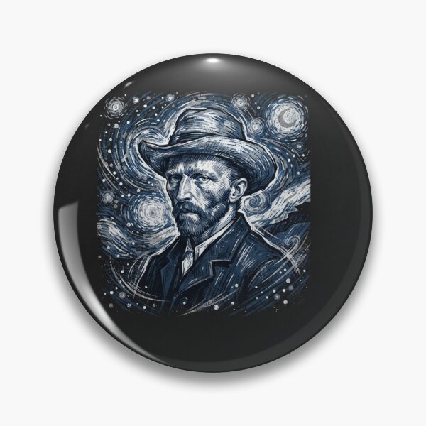 Item preview, Vincent van Gogh Starry Night Portrait designed and sold by Owcomm.