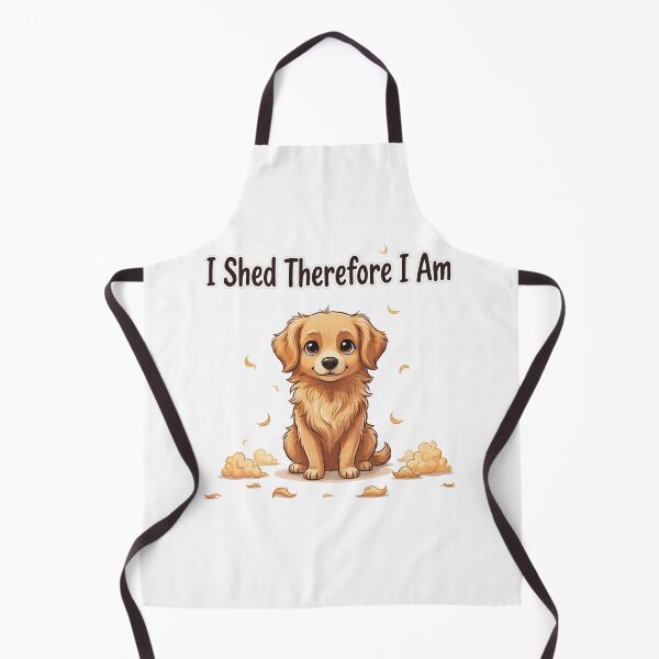 Item preview, I Shed Therefore I Am - Funny Golden Retriever Shedding Shirt designed and sold by Golden Poppy Paw.