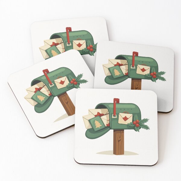 Item preview, Christmas Mailbox Holiday Cartoon  designed and sold by stylishdzign.
