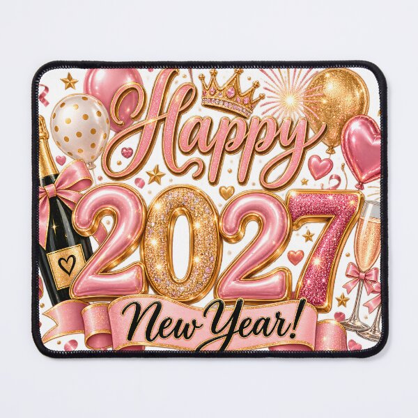 Item preview, Pink & Gold Happy New Year 2027 designed and sold by TinyWeird.