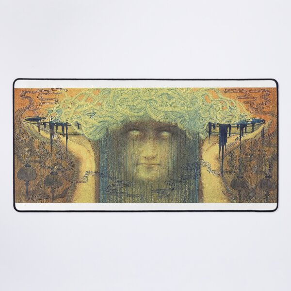 Item preview, La Méduse a.k.a The Meduse a.k.a Medusa by Jean Delville 1893 designed and sold by Hedrin.