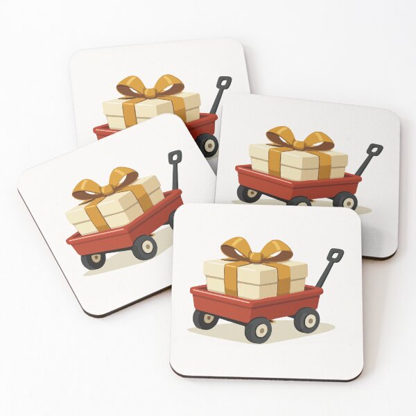 Item preview, Gift Wagon Holiday Cartoon  designed and sold by stylishdzign.