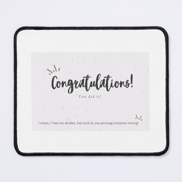 Item preview, Congratulations!  I had my doubts... designed and sold by Be Inspired .