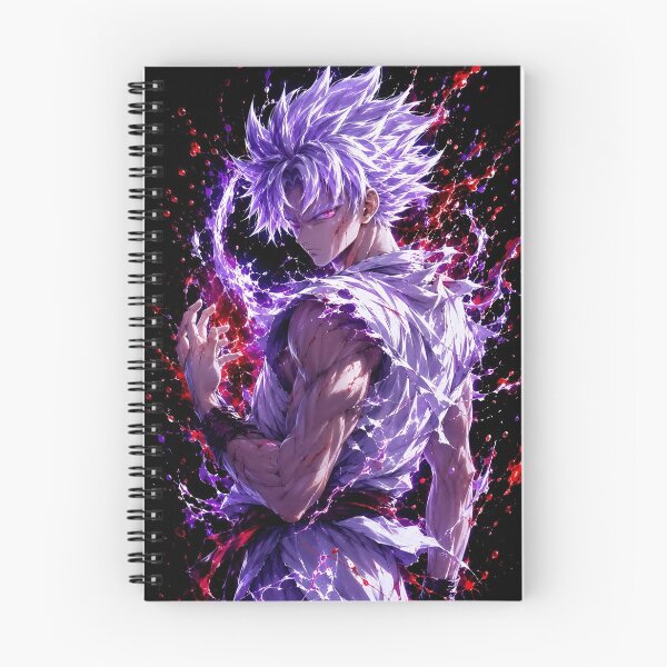 Item preview, Purple Flame Anime Warrior – Crimson Energy Superpowered Fighter Artwork designed and sold by Dyan4.