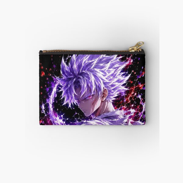 Item preview, Purple Flame Anime Warrior – Crimson Energy Superpowered Fighter Artwork designed and sold by Dyan4.