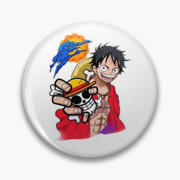 Item preview, Luffy Straw Hat Pirate Jolly Roger Design designed and sold by FreakToons.