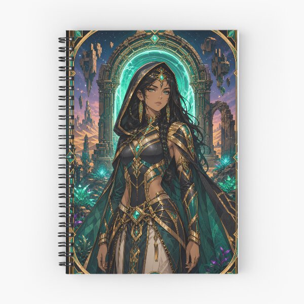 Item preview, Guardian of the Interdimensional Oasis — Emerald Cosmic Fantasy designed and sold by Apocalyptic Art Studio.