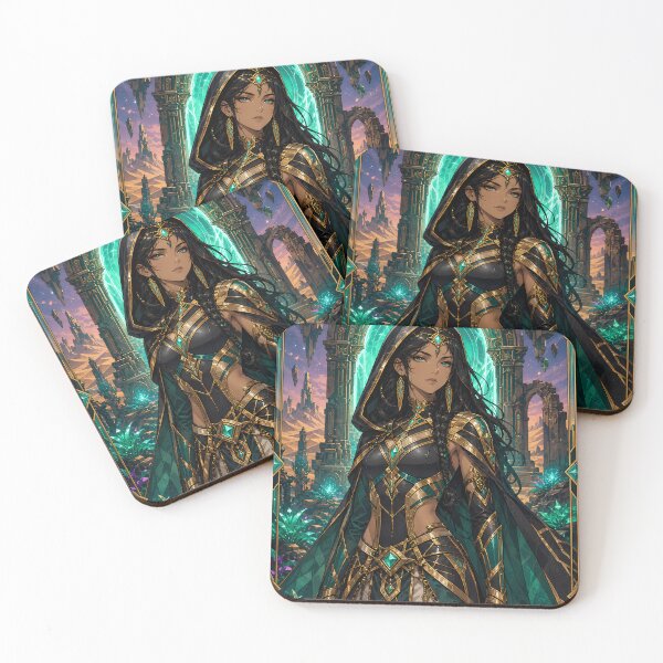 Item preview, Guardian of the Interdimensional Oasis — Emerald Cosmic Fantasy designed and sold by Apocalyptic Art Studio.