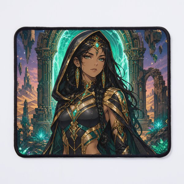 Item preview, Guardian of the Interdimensional Oasis — Emerald Cosmic Fantasy designed and sold by Apocalyptic Art Studio.