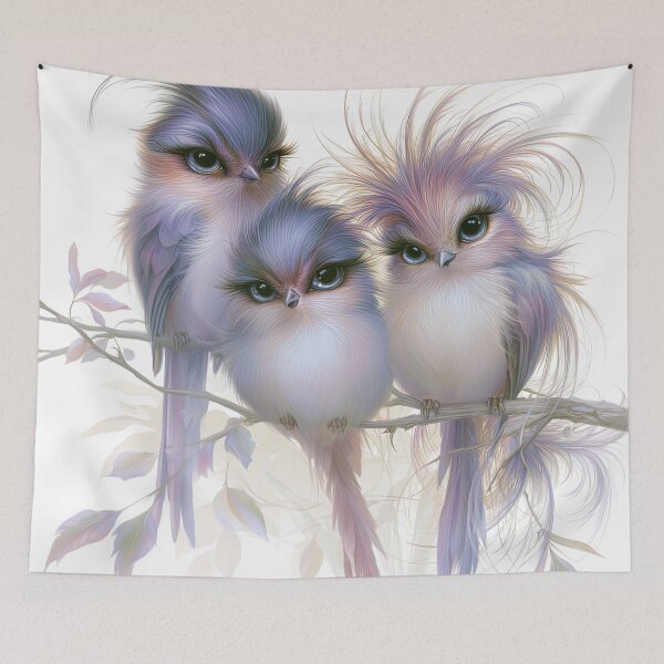Item preview, Triad of Feathered Whispers designed and sold by bloorose.