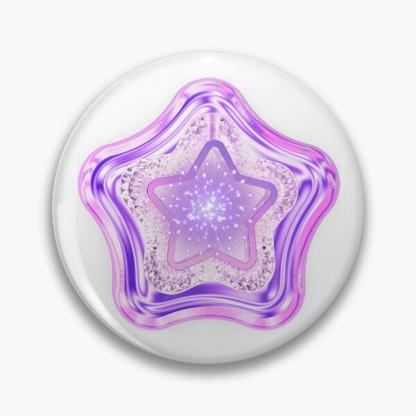 Item preview, 3D Chrome Purple Glowing Star Y2K Aesthetic designed and sold by MinimalAurashop.
