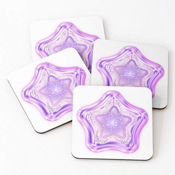 Item preview, 3D Chrome Purple Glowing Star Y2K Aesthetic designed and sold by MinimalAurashop.