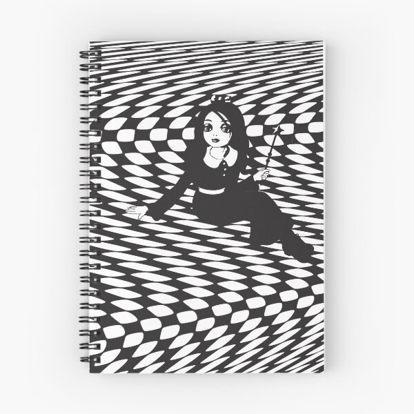 Item preview, Vintage Fairy Doll in Optical Art Checkered Illusion  designed and sold by cremedecolor.