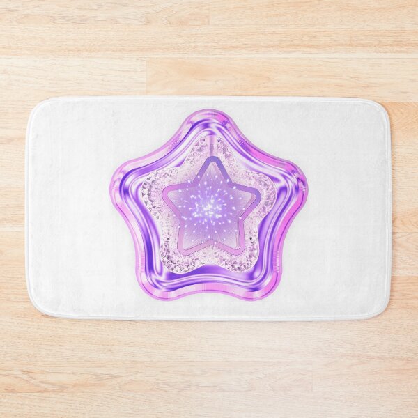 Item preview, 3D Chrome Purple Glowing Star Y2K Aesthetic designed and sold by MinimalAurashop.