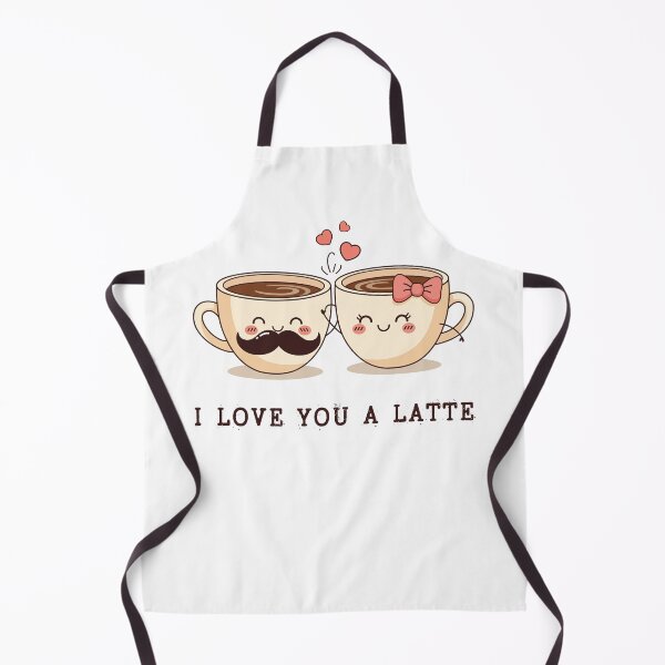 Item preview, I Love You A Latte - Cute Coffee Couple designed and sold by FemmePod.