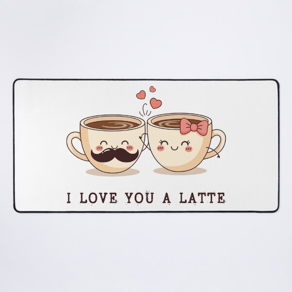 Item preview, I Love You A Latte - Cute Coffee Couple designed and sold by FemmePod.