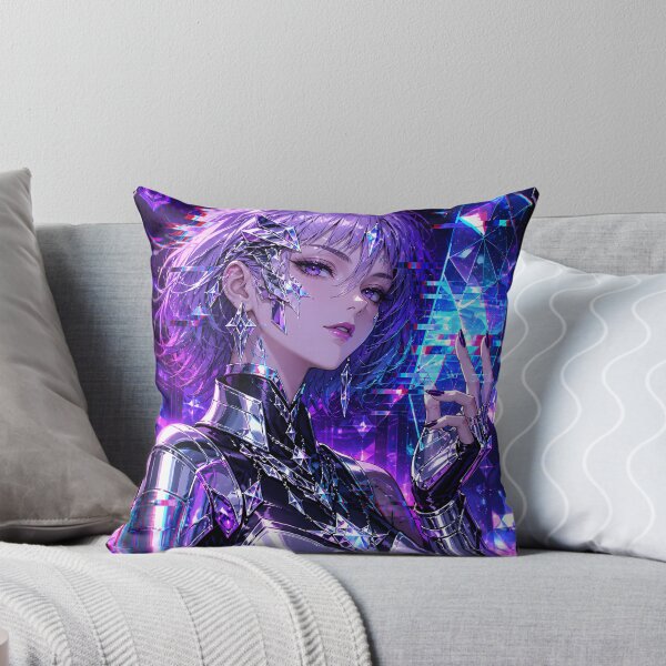 Item preview, Chrome Idol with Signal Error — Cyberpunk Anime Glitch designed and sold by Apocalyptic Art Studio.