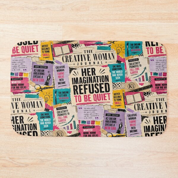 Item preview, Creative Woman’s Imagination Vintage Newspaper Collage designed and sold by K3DreamKreations .