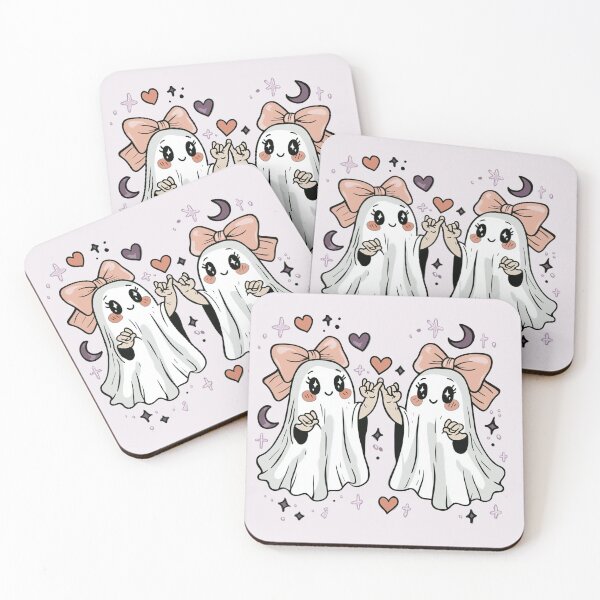 Item preview, Pinky Promise Halloween Cute Kawai Ghosts designed and sold by malva-artist.