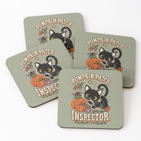 Item preview, Pumpkin Patch Inspector Retro Black Cat designed and sold by  MAD's Recreation Studio.
