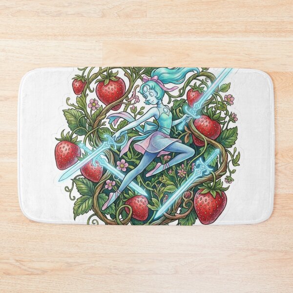 Item preview, Pearl's Strawberry Battlefield - Steven Universe Organic designed and sold by 0Zetgest.