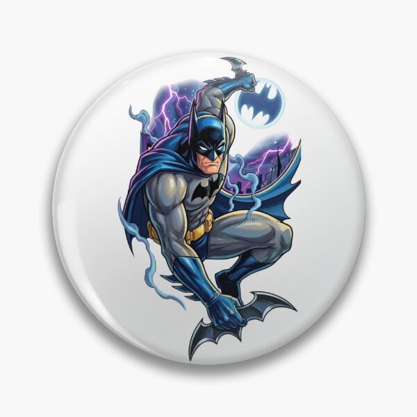 Item preview, Batman Dynamic Pose Gotham Lightning Art designed and sold by FreakToons.