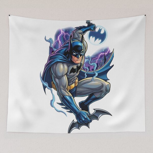 Item preview, Batman Dynamic Pose Gotham Lightning Art designed and sold by FreakToons.