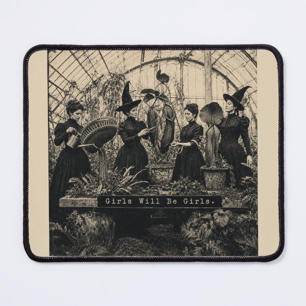 Item preview, Victorian Witch Plant Mom Girls Will Be Girls designed and sold by POD DYNASTY | Original Print On Demand T-Shirt Graphics.