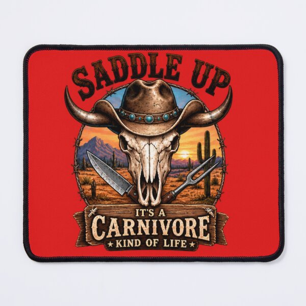Item preview, SADDLE UP It's a Carnivore Kind of Life designed and sold by CarnivoreGifts.