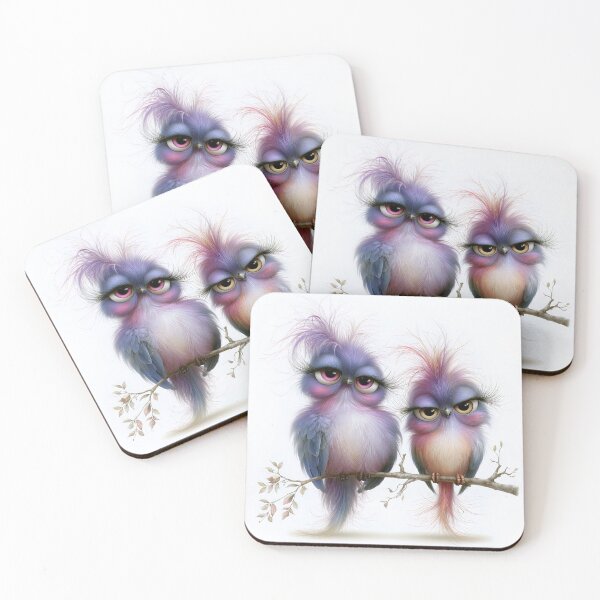 Item preview, Duo of the Sleepy Songbirds designed and sold by bloorose.