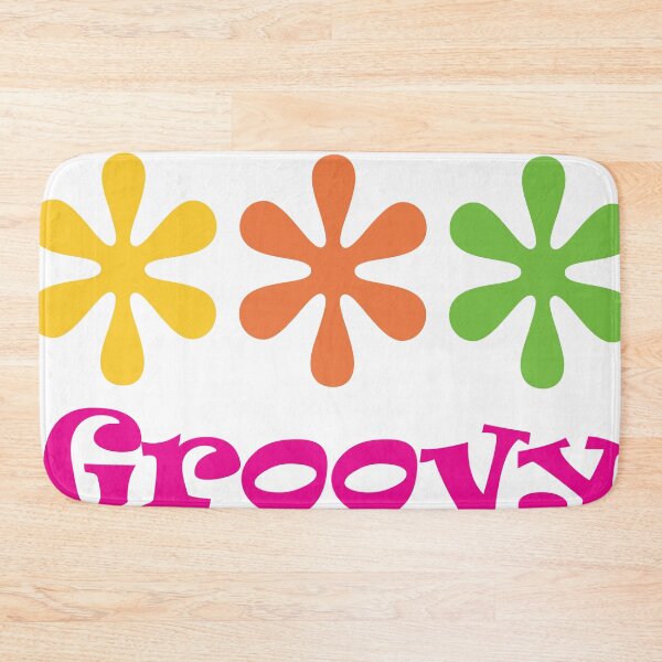 Item preview, Feelin'Groovy Retro Design with white lettering for dark colored shirts designed and sold by Bluek9sDesign.