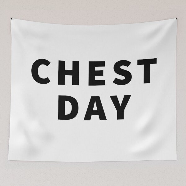 Item preview, Chest Day Gym Workout Fitness Motivation designed and sold by Nomad-Maynard.