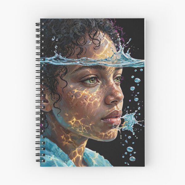 Item preview, Golden Caustics - Underwater Portrait Transparent Background designed and sold by Surviving Monday Club.