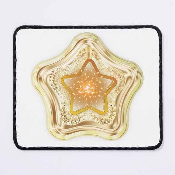 Item preview, 3D Chrome Luxury Gold Star Y2K Aesthetic designed and sold by MinimalAurashop.
