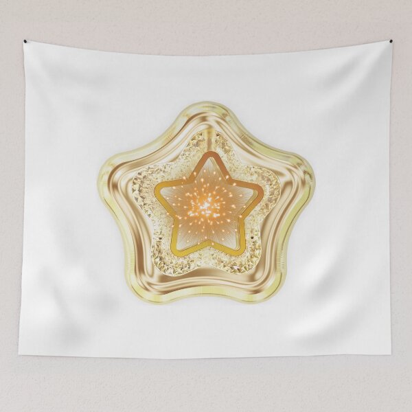 Item preview, 3D Chrome Luxury Gold Star Y2K Aesthetic designed and sold by MinimalAurashop.