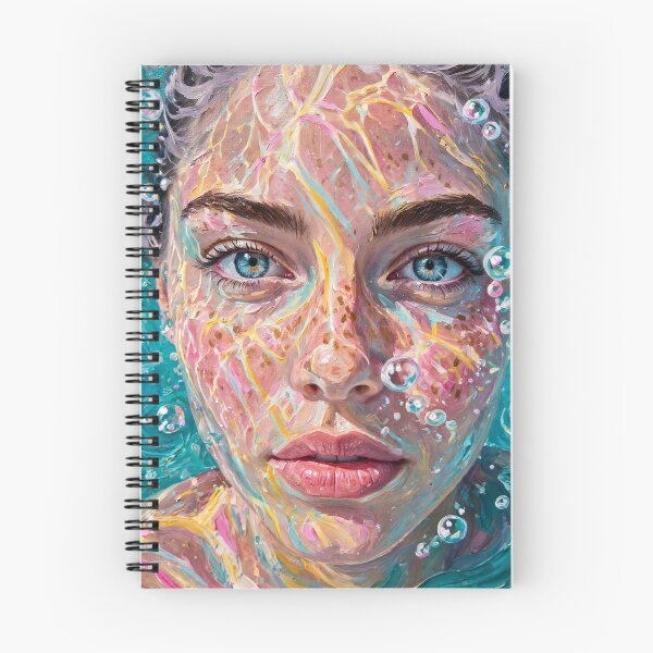 Item preview, Breathe Underwater - Acrylic Turquoise Ocean Portrait designed and sold by Surviving Monday Club.