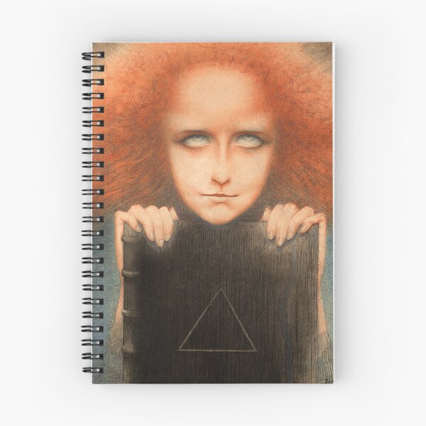 Item preview, Mysteriosa a.k.a. Portrait of Claire Merrill a.k.a. Portrait of Madame Stuart Merrill by Jean Delville, 1892 designed and sold by Hedrin.