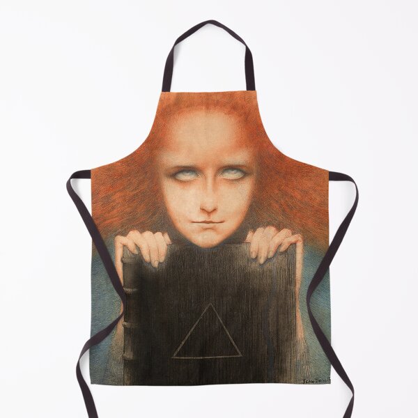 Item preview, Mysteriosa a.k.a. Portrait of Claire Merrill a.k.a. Portrait of Madame Stuart Merrill by Jean Delville, 1892 designed and sold by Hedrin.