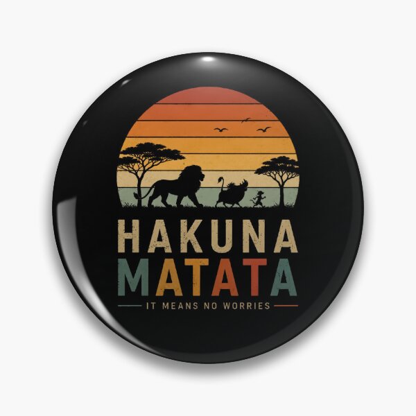 Item preview, Hakuna Matata Safari Sunset | Retro Wildlife designed and sold by pick-o-print.