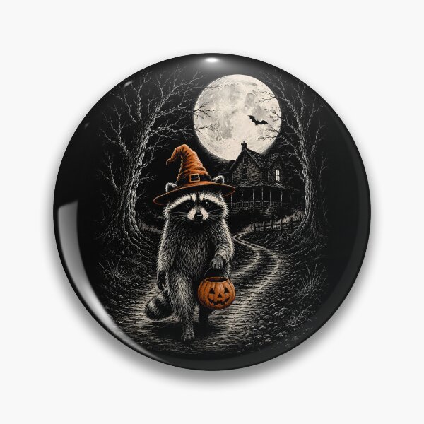 Item preview, Halloween Racoon With Pumpkin, Trick or Treat Shirt designed and sold by MalwasBasket.