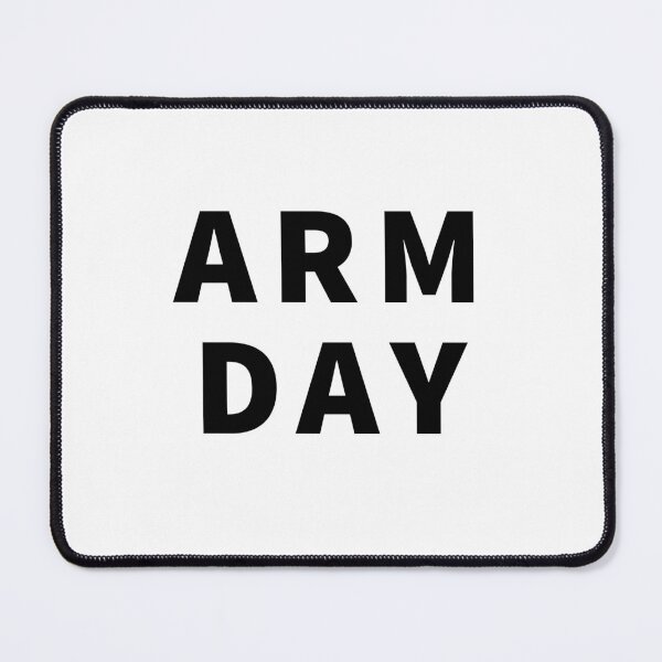 Item preview, Arm Day Gym Workout Fitness Motivation designed and sold by Nomad-Maynard.