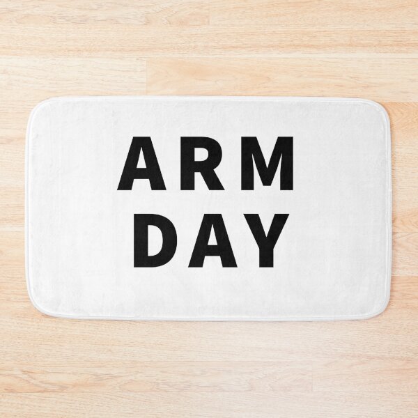 Item preview, Arm Day Gym Workout Fitness Motivation designed and sold by Nomad-Maynard.