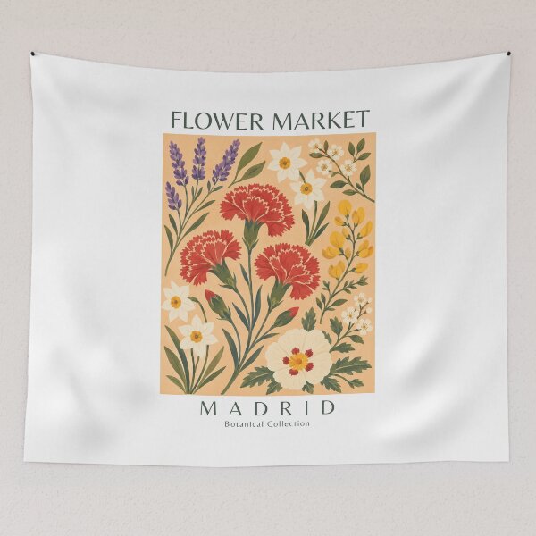 Item preview, Madrid - Flower Market designed and sold by StudioRedKoala.