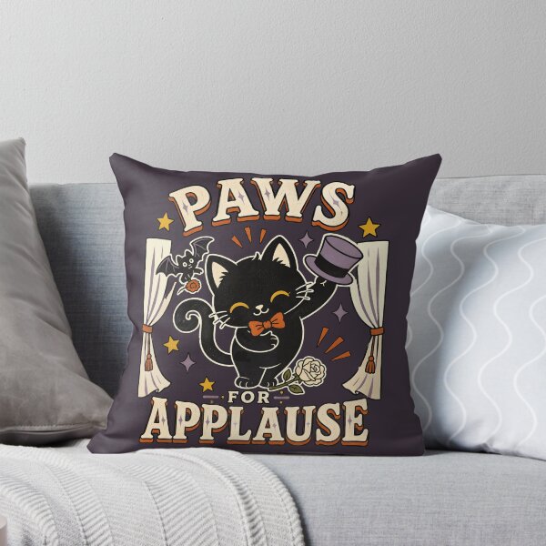 Item preview, Paws for Applause Retro Theater Black Cat designed and sold by  MAD's Recreation Studio.