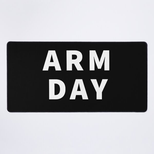 Item preview, Arm Day Gym Workout Fitness Motivation designed and sold by Nomad-Maynard.