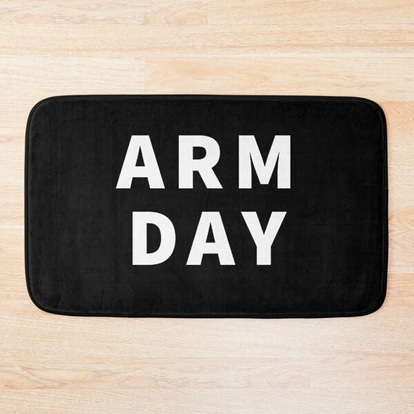 Item preview, Arm Day Gym Workout Fitness Motivation designed and sold by Nomad-Maynard.